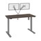 Bestar Bestar Upstand 48W x 24D Standing Desk with Dual Monitor Arm in antigua 175860-000052 - alternate 1